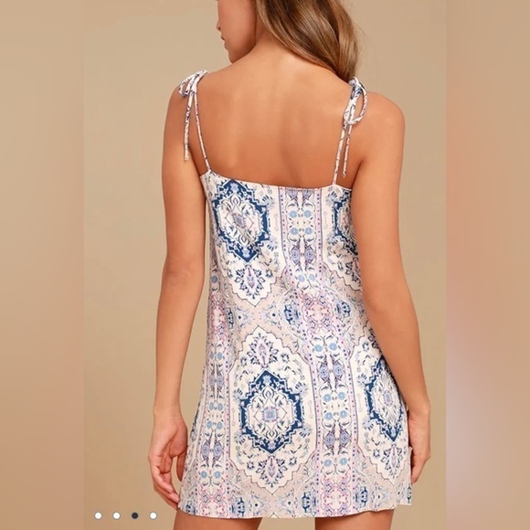 Lulu’s That's What I Like Blush Pink Print Shift Dress - Picture 4 of 8